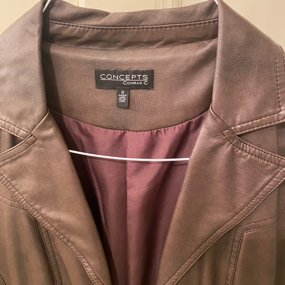 Concepts by Conrad C brown faux leather jacket - Picture 2 of 3
